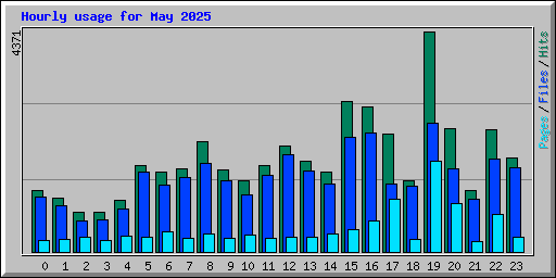 Hourly usage for May 2025