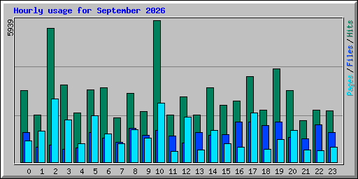 Hourly usage for September 2026